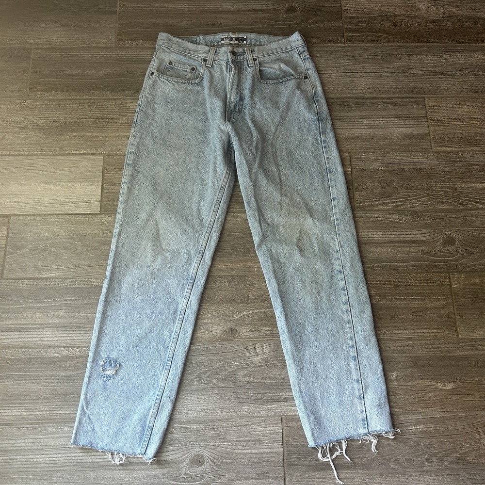 Vintage 90s Gap Easy Fit Jeans 32x27 Men's/Women's, Raw Hem